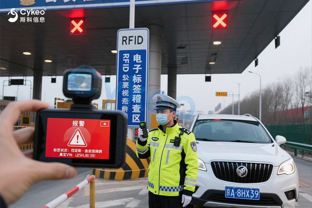 ??警車RFID電子標簽強制安裝新政:套牌車識別率99.7%,10省試點成效分析?? 1 fjtyi